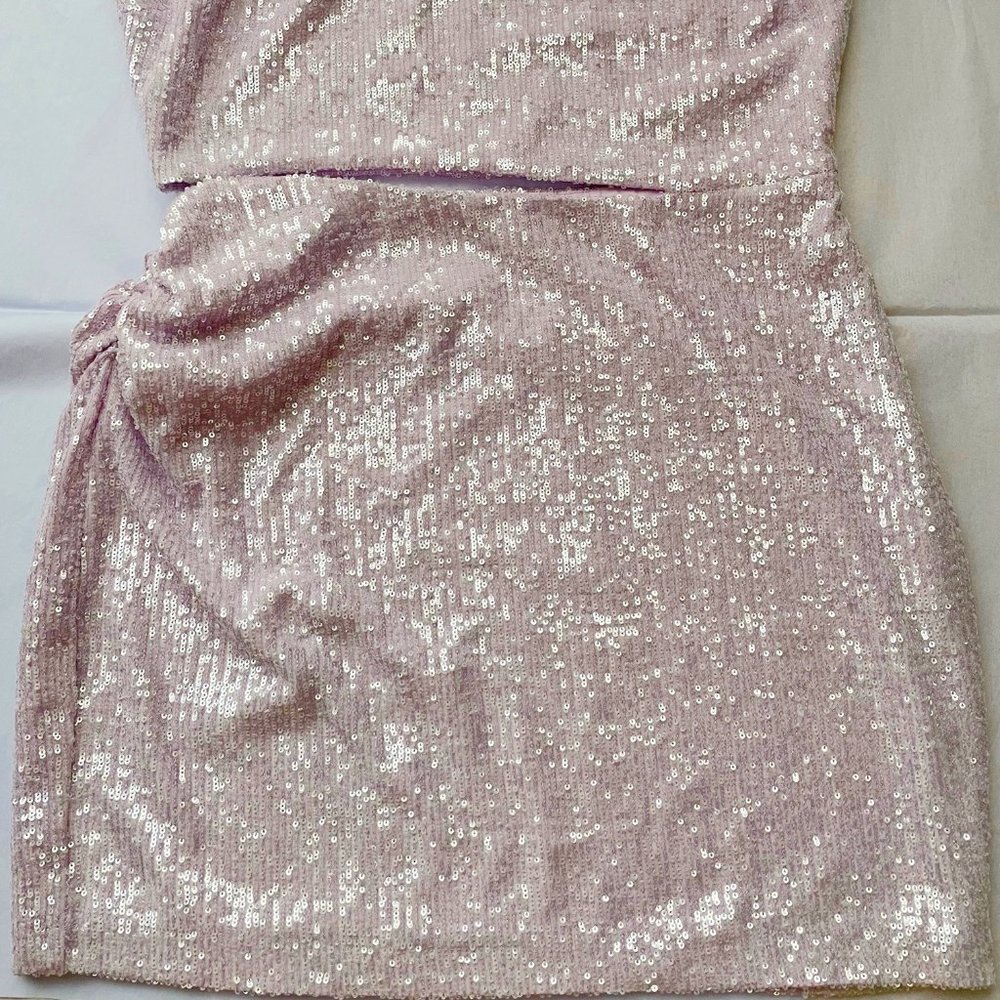 nwt Anthropologie Amanda Uprichard Sequin Cutout Mini Dress Boho Party Size XL - Picture 11 of 11